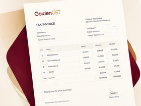 GoldenGST Official Tax Invoice Sheet